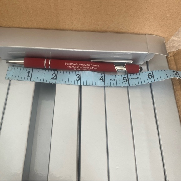 50 red metal pen tubes cases stocking stuffers - Picture 3 of 6